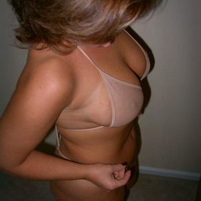 shy milf with a see through top
